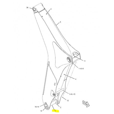 CAT Nagygém alsó csapszeg 3863778