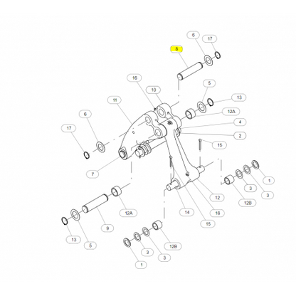 CAT Munkahenger rögzítő csapszeg 3209241