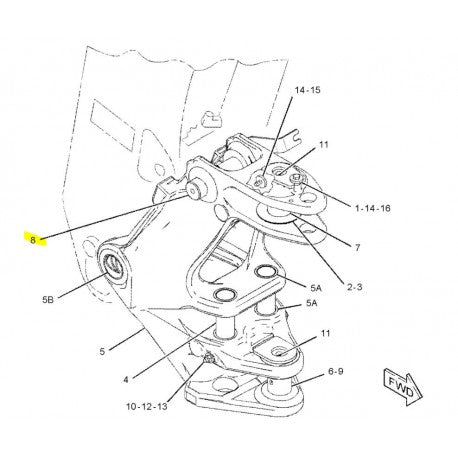CAT Nagygém munkahenger csapszeg 3260089