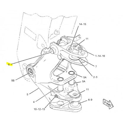 CAT Nagygém munkahenger csapszeg 3260089